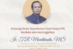 Turut Berduka Cita atas Wafatnya Ir. T.R. Mardikanto, MS