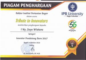 Tribute to Innovator Dr Nyoman Inventor Pendantang Baru 2017