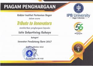 Tribute to Innovator Dr istiePendatang innovation 2017 